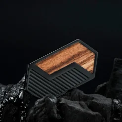 Holzkern Halsketten|Schmuck^Zigzag Halskette